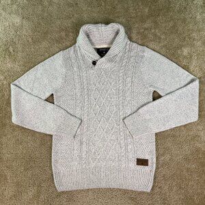 Emerald Isle Knitwear Sweater Mens Size S Pullover Cowl Neck Wool Celtic F654